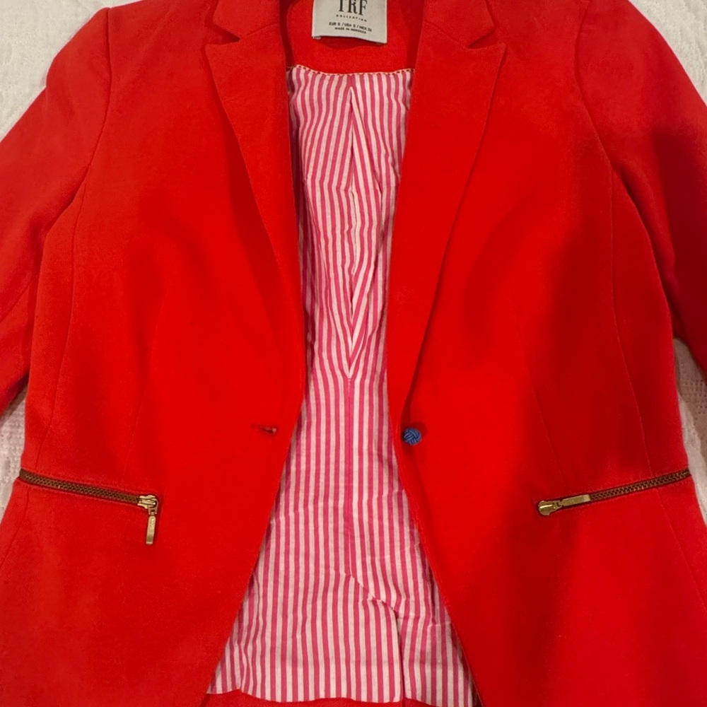 Women's Red Blazer Jacket